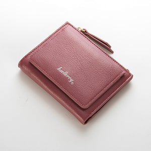 Women Zipper Short Wallet