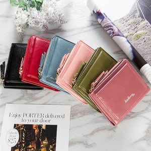 Women Zipper Short Wallet