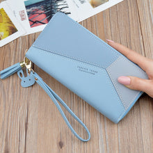 Load image into Gallery viewer, blue women&#39;s wallet