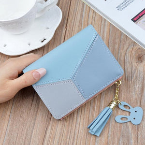 blue women's wallet